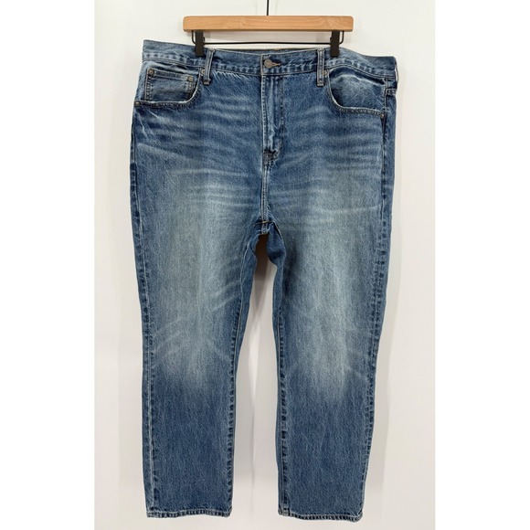 American Eagle Jeans Mens 40x30 Blue Baggy Relaxed Fit Medium Wash Denim - Picture 2 of 11